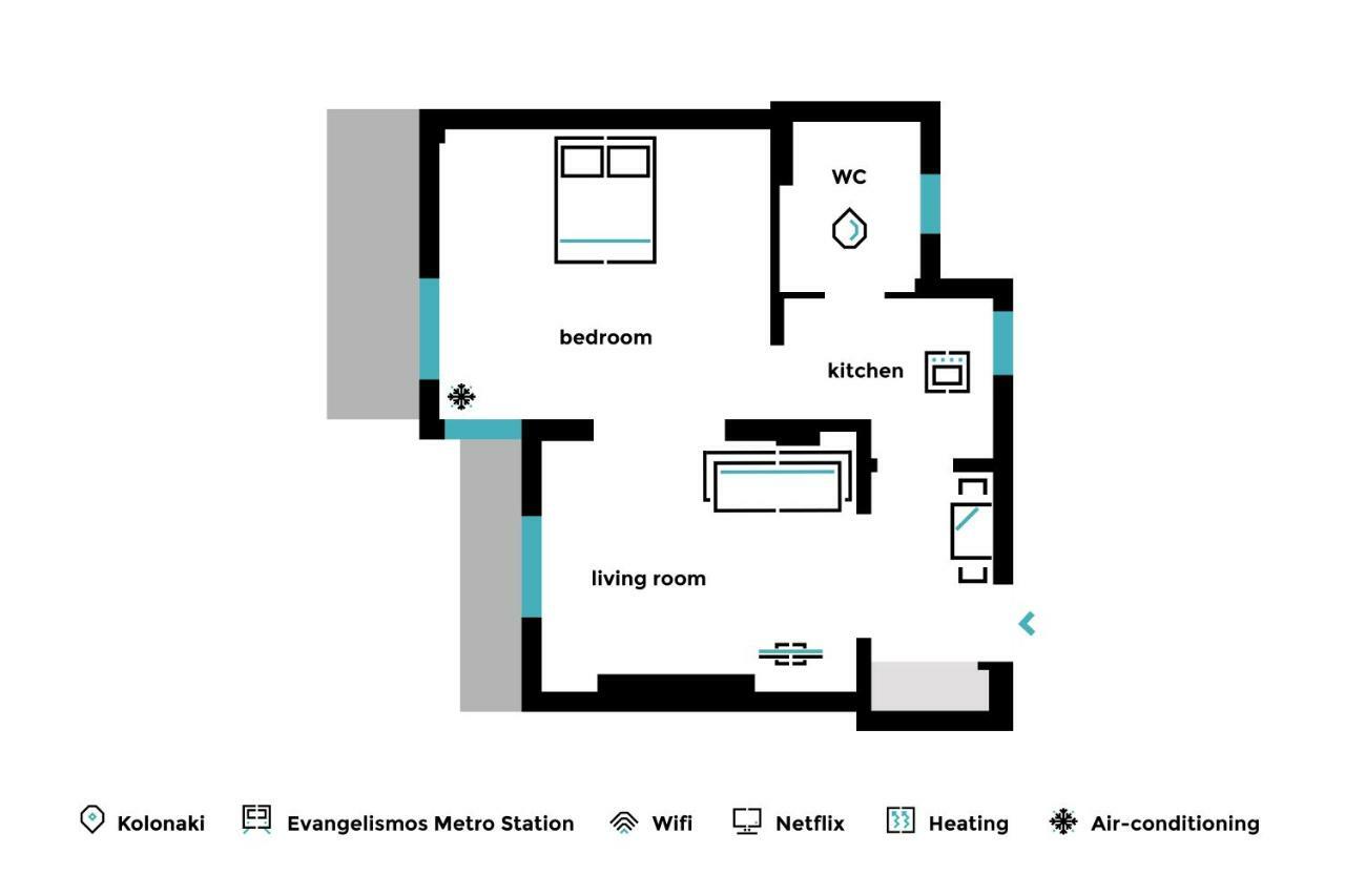 Superb 1Bd Apartment In The Heart Of Kolonaki By Upstreet Атина Екстериор снимка